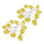 2pcs Beer String Lights 6.5ft 10LED Holiday Party Decorative String Lights for Indoor Outdoor