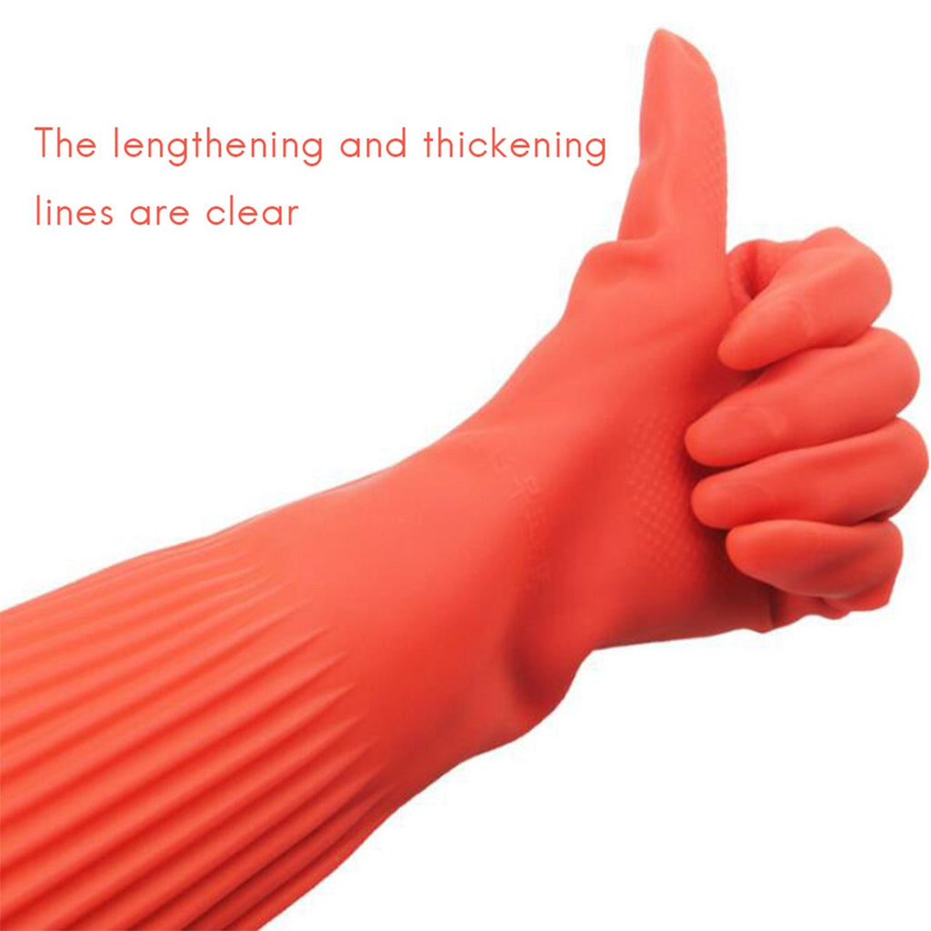 56cm Latex Gauntlets Aquarium Fish Tank Industrial Thick Protective Gloves Wear Resistant Gloves