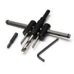 30-120mm Woodworking Opener Adjust Wood Circle Hole Saw Cutter Kit