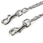 1 pcs Pets Double Head Dog Leash Aluminum Alloy Twin Lead Traction Belt Pets Chains for Walking Two Dogs（40cm）