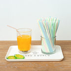 100PCS Disposable Drinking Straws Flexible Plastic Straws Practical Soy Milk Straw for Home Party Activity
