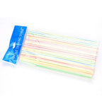 100PCS Disposable Drinking Straws Flexible Plastic Straws Practical Soy Milk Straw for Home Party Activity