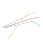 100PCS Disposable Drinking Straws Flexible Plastic Straws Practical Soy Milk Straw for Home Party Activity