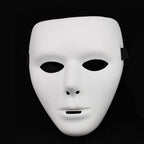 Horror Face Mask Anonymous Theater Mask Halloween Dance Performances Masquerade Props for Adults