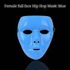 Horror Face Mask Anonymous Theater Mask Halloween Dance Performances Masquerade Props for Adults