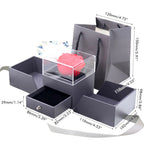 Eternal Rose Gift Box Beautiful Jewellery Box Flowers Rose Box for Women Birthday Anniversary Gift
