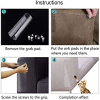 8pcs Cat Scratch Furniture Protector Pad Pet Couch Protector Cat Dog Claw Guards with 20pcs Pins