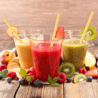 10pcs/set Bamboo Drinking Straws Reusable Eco Friendly Kitchen with Clean Brush