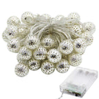 Moroccan Balls Light String 30 LEDs Fairy Light Battery Powered Decorative Light String