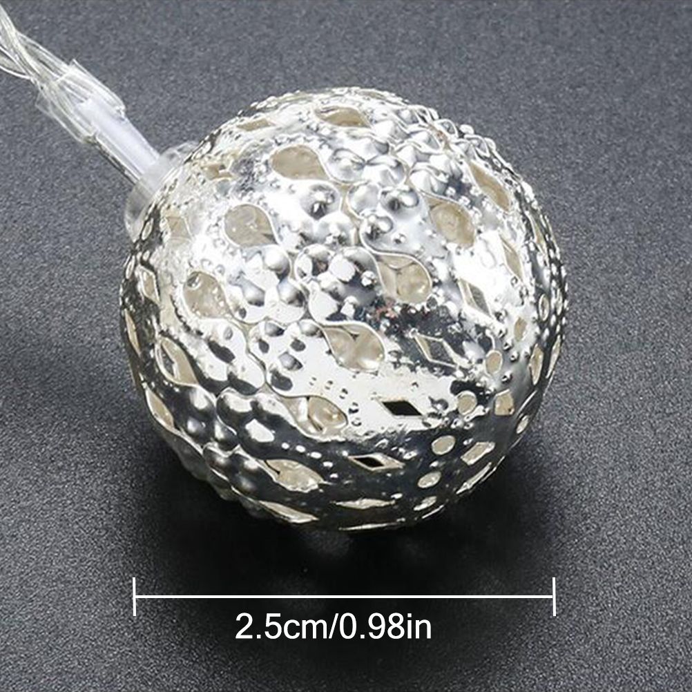 Moroccan Balls Light String 30 LEDs Fairy Light Battery Powered Decorative Light String