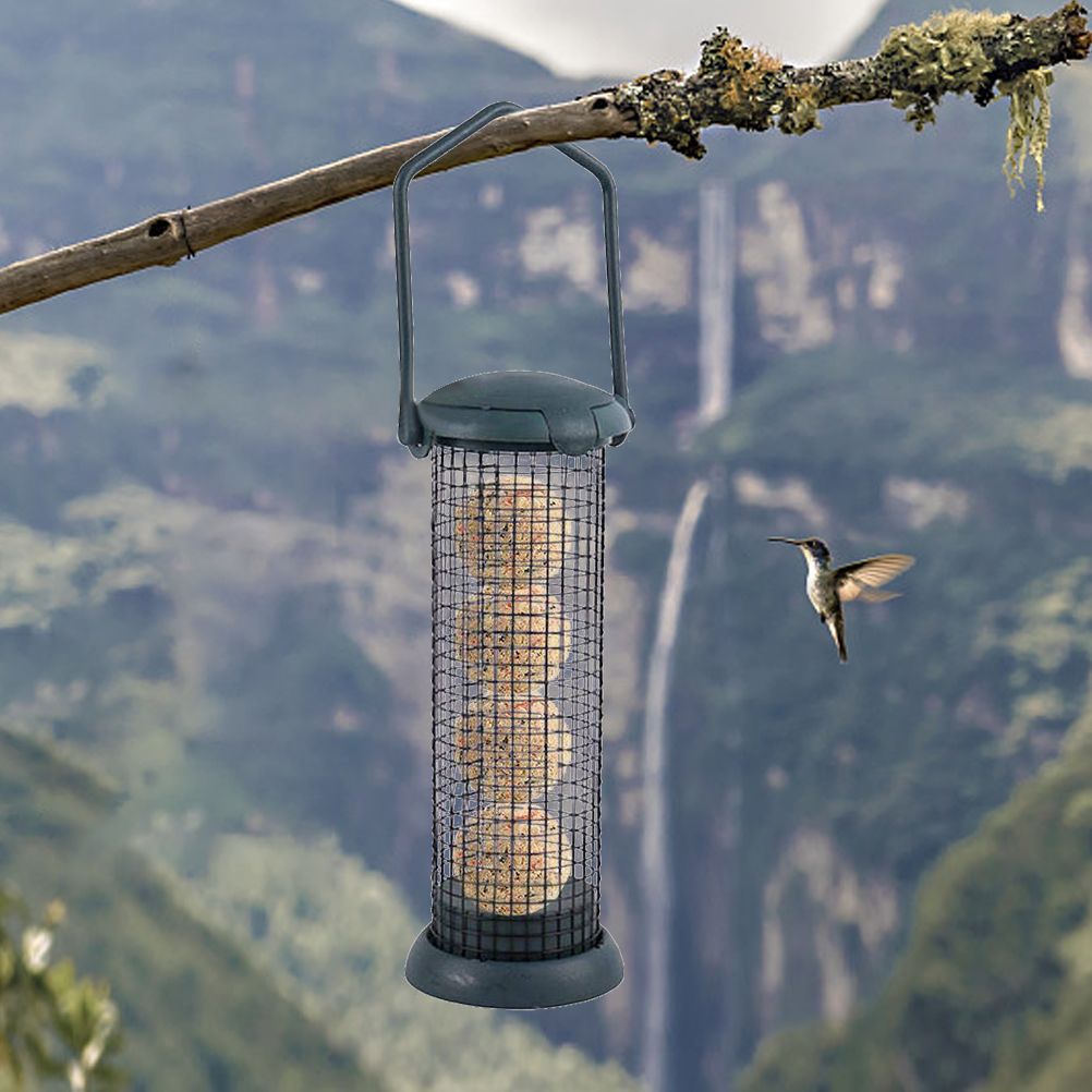 Outdoor Bird Feeder Fat Ball Food Dispenser Wild Bird Hanging Feeder