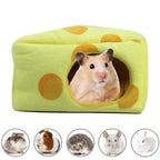 Cheese Shaped Pet Hamster Sleeping Warm Nest Winter Warm Beds Cave Pet Supplies