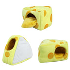 Cheese Shaped Pet Hamster Sleeping Warm Nest Winter Warm Beds Cave Pet Supplies