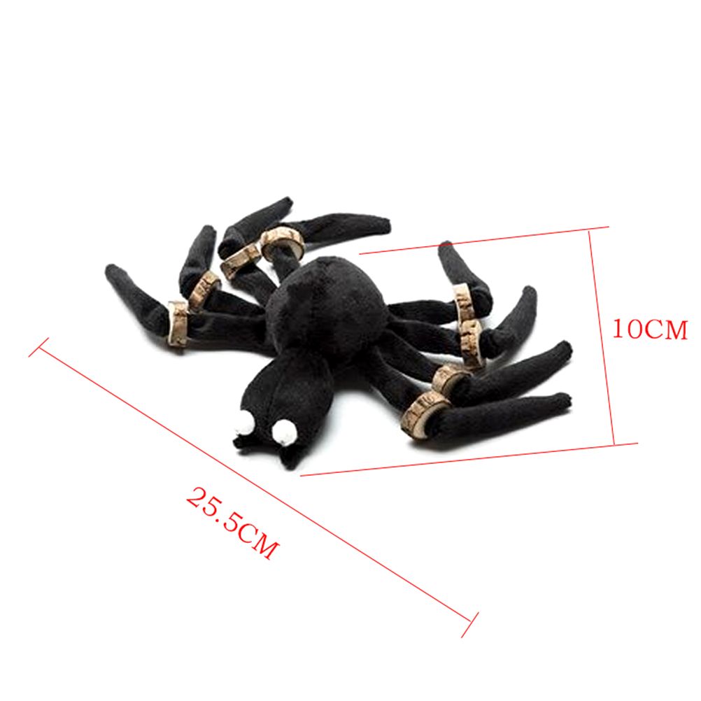Halloween Spider Cat Toy with Teething Wood Chip Pet Funny Black Spider Legs Cat Toy Halloween Pet Funny Toys