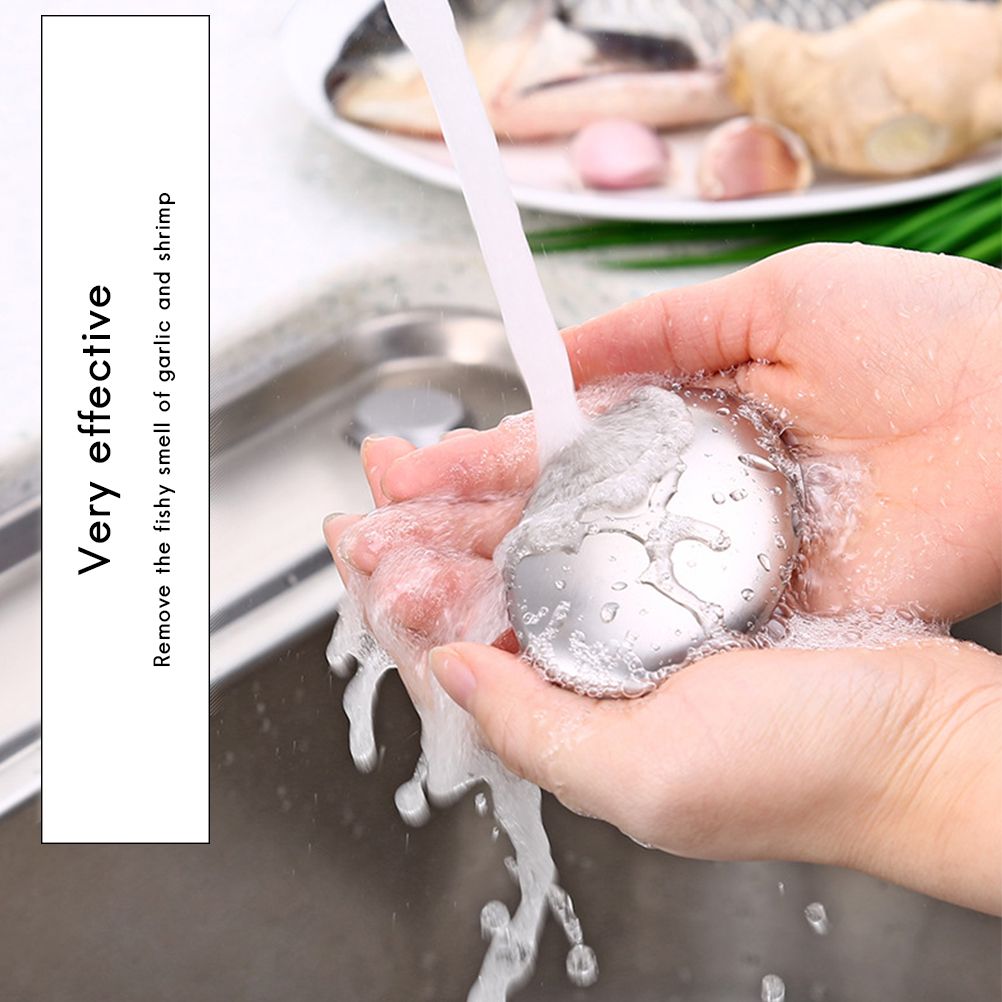 Stainless Steel Soap Eliminating Odor Smell Remover Oval Shape Chef Soap Hand Eliminating
