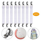 8pcs Bed Sheet Clip Adjustable Mattress Suspenders Clip Elastic Bed Holder Fastening Straps for Bed Sheets Sofa Covers