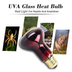 60W Infrared Heat Lamp Red Light Glass Heating Lamp Bulb for Lizard Reptile and Amphibian