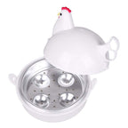 Microwave 4 Egg Poacher Boiler Cooker Non Stick Breakfast Lunch Dinner