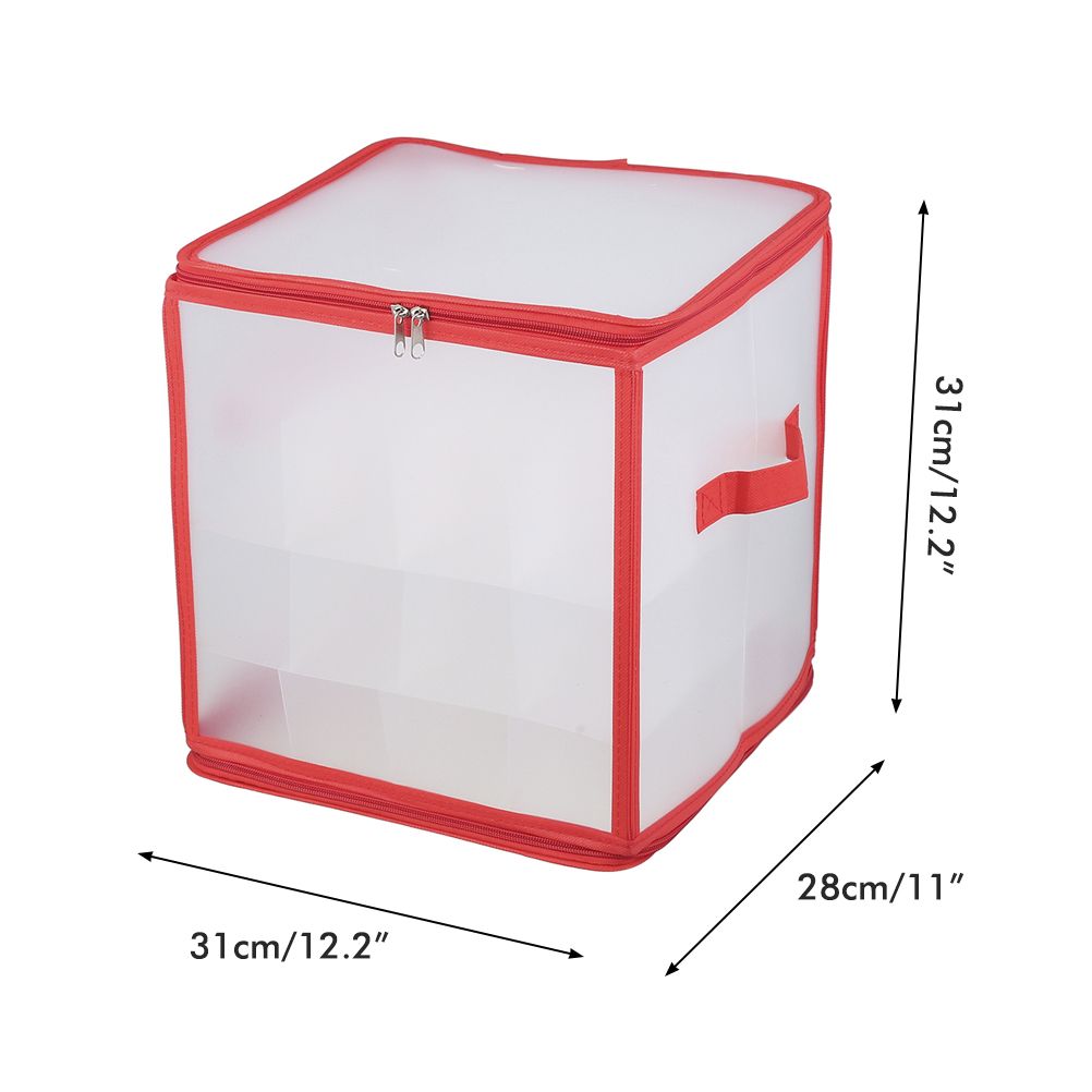 Transparent Storage Organizer Case for Storing Xmas LED Lights Garlands Christmas Tree Decorations