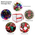 Transparent Storage Organizer Case for Storing Xmas LED Lights Garlands Christmas Tree Decorations