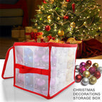 Transparent Storage Organizer Case for Storing Xmas LED Lights Garlands Christmas Tree Decorations