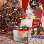 Transparent Storage Organizer Case for Storing Xmas LED Lights Garlands Christmas Tree Decorations