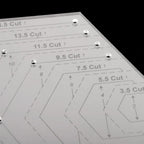 4 pcs/set Sewing Ruler Acrylic Handmade Quilt Templates Stencil Grade Ruler Triangles Hexago Patchwork Rulers DIY Sewing Tools