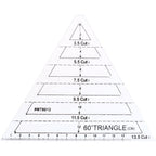 4 pcs/set Sewing Ruler Acrylic Handmade Quilt Templates Stencil Grade Ruler Triangles Hexago Patchwork Rulers DIY Sewing Tools