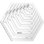 4 pcs/set Sewing Ruler Acrylic Handmade Quilt Templates Stencil Grade Ruler Triangles Hexago Patchwork Rulers DIY Sewing Tools