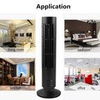 Portable Air Cooler Vertical Bladeless Fan USB Desktop Air Conditioner Fan Mini Cooling Tower Fan for Home Office