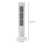 Portable Air Cooler Vertical Bladeless Fan USB Desktop Air Conditioner Fan Mini Cooling Tower Fan for Home Office