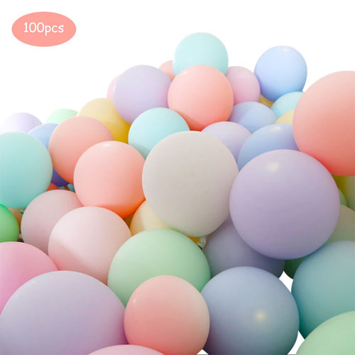 100pcs Mix Color 10inch Macaron Color Latex Balloons Baby Birthday Event Party Wedding Baby Shower Decor