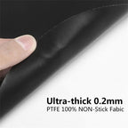 2 PCS Reusable Non Stick 40cm Round Barbecue Grill Matte Baking Mat