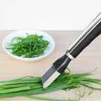 Manual Food Chopper Stainless Steel Scallion Cutter Durable Convenient Kitchen Gadget Tool