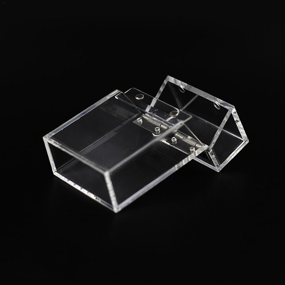 Acrylic Transparent Cigarette Case Thick Portable Lighter Package Storage Box Cigarette Case