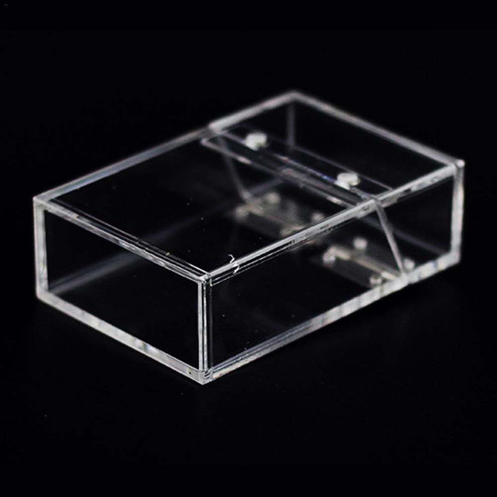 Acrylic Transparent Cigarette Case Thick Portable Lighter Package Storage Box Cigarette Case