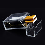 Acrylic Transparent Cigarette Case Thick Portable Lighter Package Storage Box Cigarette Case