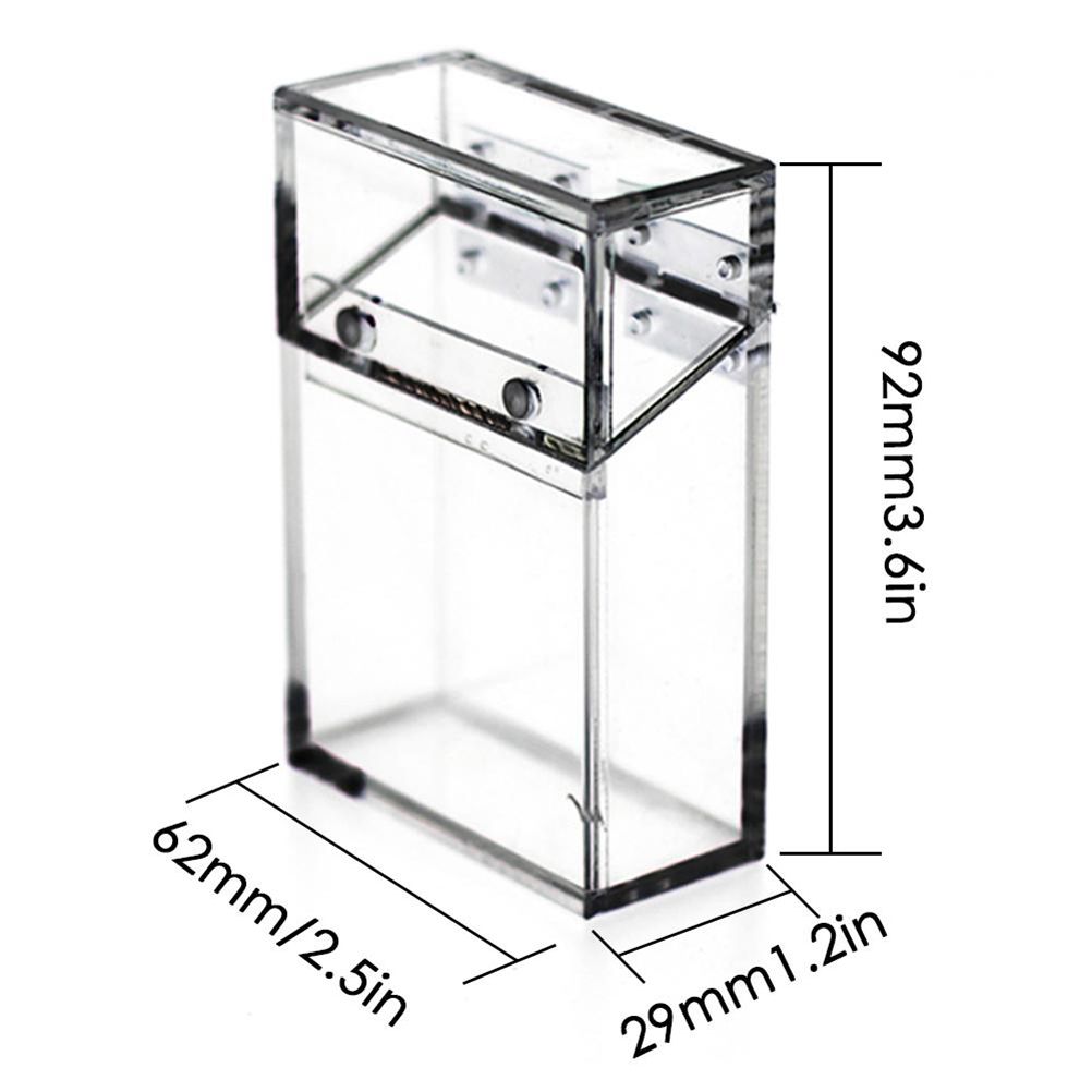 Acrylic Transparent Cigarette Case Thick Portable Lighter Package Storage Box Cigarette Case