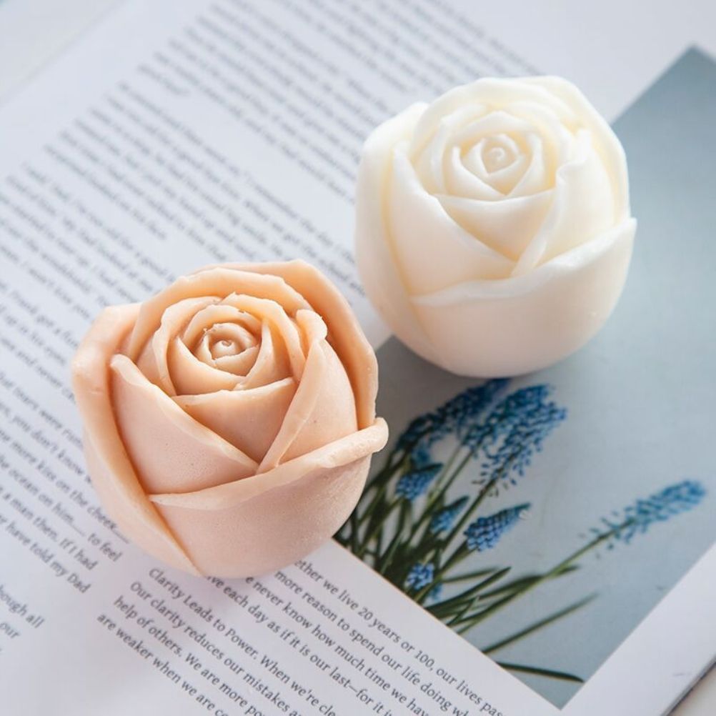 6 Cavity Rose Mousse Cake Mold Holiday Party DIY Hand Soap Chocolate Baking Mold