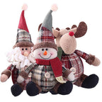 Fashion Cute Santa Snowman Deer Shaped Doll Christmas Doll Christmas Tree Hanging Ornament