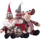 Fashion Cute Santa Snowman Deer Shaped Doll Christmas Doll Christmas Tree Hanging Ornament