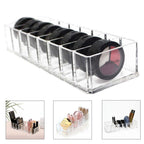 8 Slots Cosmetic Organizer Powder Storage Box Household Women Makeup Tool Case Cosmetic Storage Container