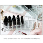 8 Slots Cosmetic Organizer Powder Storage Box Household Women Makeup Tool Case Cosmetic Storage Container