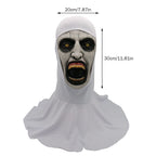 Halloween Nun Horror Mask Cosplay Scary Latex Masks With Headscarf Full Face Helmet Halloween Party Props