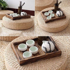 Chair Seat Mat Grass Cushion Pad Floor Mat Yoga Zen Handmade Round Straw Weave Pillow for Garden Dining Room Living Room Home Decor