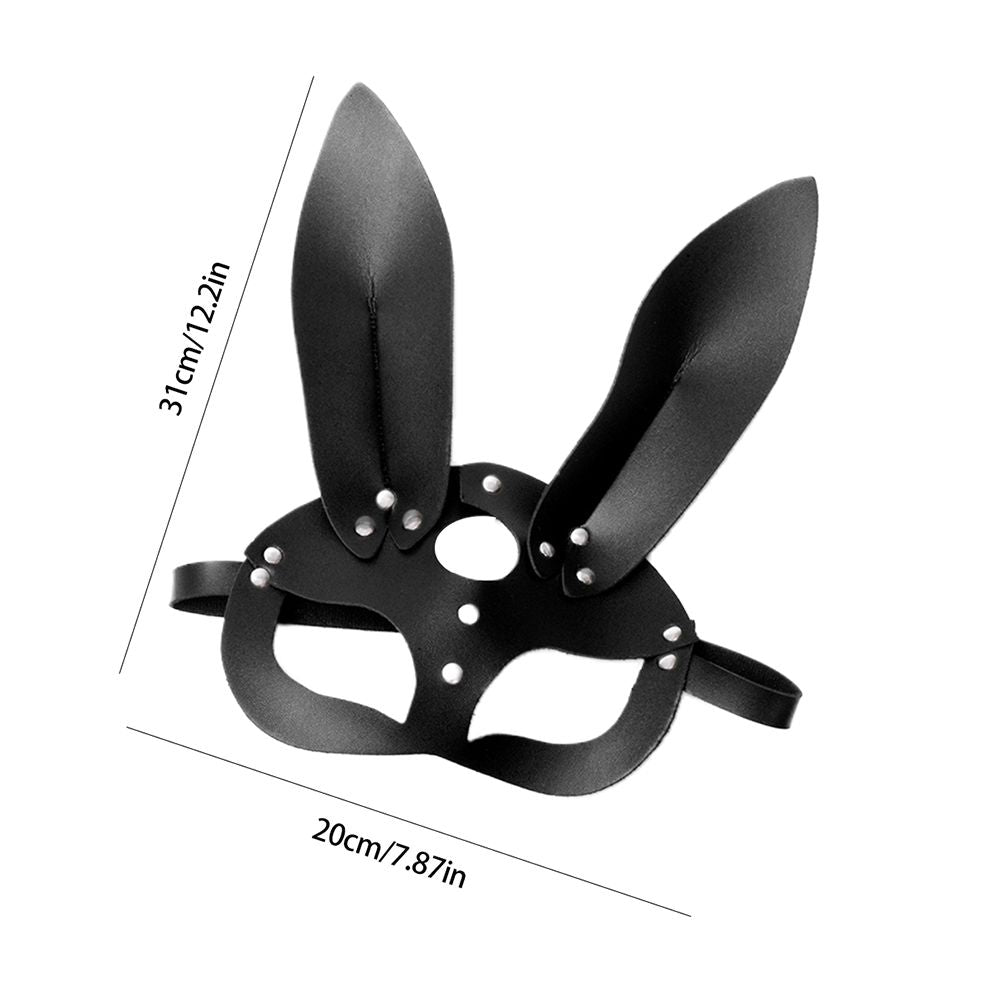 Women Sexy Rabbit Ears Mask Cute Bunny Long Ears Face Mask Halloween Masquerade Party Cosplay Costume Prop