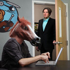 Horse Head Mask Novelty Cosplay Masquerade Halloween Funny Latex Animal Head Mask