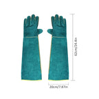 Anti Bite Safety Gloves Long Leather Protective Gloves Pets Grasping Bite Protection Glove
