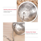Stainless Steel Ball Tea Infuser Mesh Tea Filter Strainer with Hook for Loose Leaf Tea and Seasoning Spices