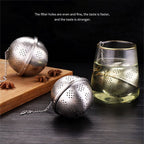 Stainless Steel Ball Tea Infuser Mesh Tea Filter Strainer with Hook for Loose Leaf Tea and Seasoning Spices